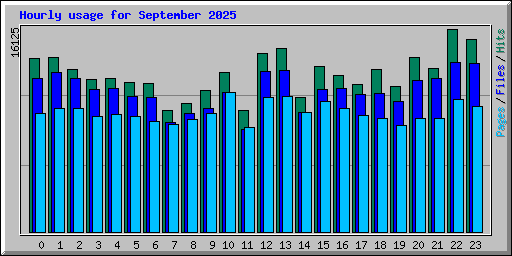 Hourly usage for September 2025