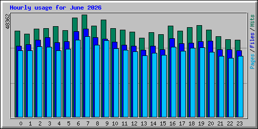 Hourly usage for June 2026